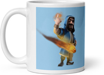 Cheeksy Jaadugar Cartoon Magic Man Ceramic Coffee Mug(350 ml)
