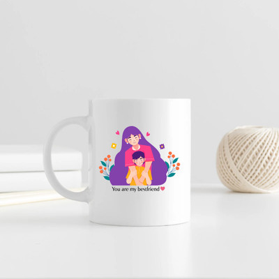 Parth Kp Enterprises Ceramic White mug pack of 1 Customized designs_PARTH670 Ceramic Coffee Mug(350 ml)