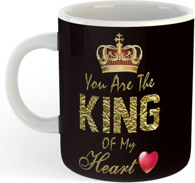 NADN You Are The King Of My Heart Printed, Friend,Lovers,Couple,1_NA Ceramic Coffee Mug(325 ml)