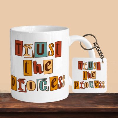 VM MALL 101_Trust The Process R-S Ceramic Coffee Mug(330 ml)