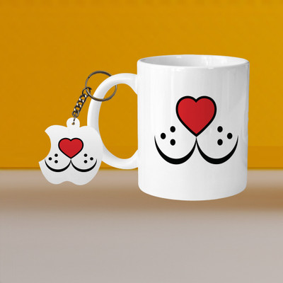 VM MALL 101_VM I'm Strong L-A Ceramic Coffee Mug(315 ml, Pack of 2)