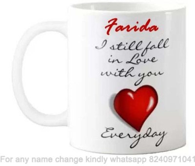 Exocticaa Romantic Gift for Farida Love theme Proposal Message 001 Ceramic Coffee Mug(325 ml)