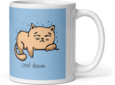 Mr UVD Cat Cool Down_MUGG Ceramic Coffee Mug(350 ml)