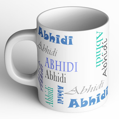 Abaronee NEW_Abhidi b005 in name Ceramic Coffee Mug(350 ml)