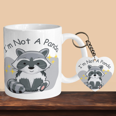 Hunter Studio 101_I'm Not A Panda R-H Ceramic Coffee Mug(330 ml, Pack of 2)