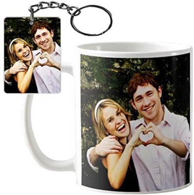 Mahakaal photo printed cup mug with keychain Ceramic Coffee Mug(300 ml)