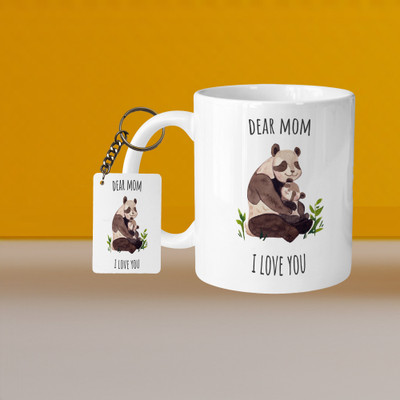 VM MALL 101_VM Cute Family L-R Ceramic Coffee Mug(330 ml)
