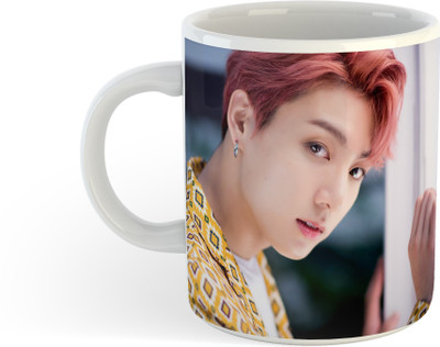 MME All Day New Printed JEON JUNGKOOK , BTS Ceramic Coffee_New Ceramic Coffee Mug(325 ml)