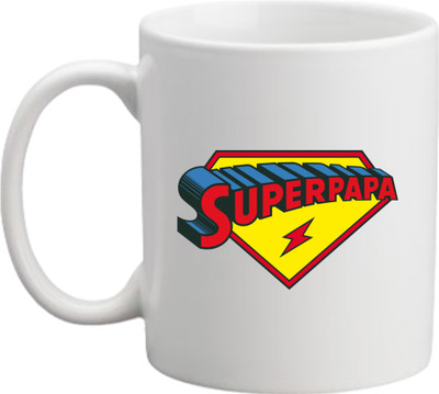 JoaToyBox Ethnic Design superman Multicolour Printed Ceremic Coffee Gift for Family Ceramic Coffee Mug(330 ml)