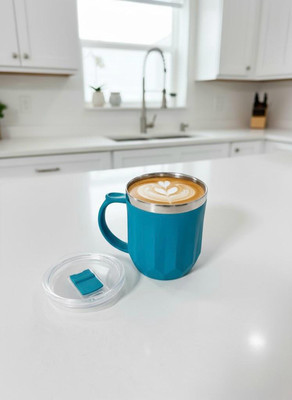 AARDEV ENTERPRISES COFFEE MUG 400ML Plastic, Stainless Steel Coffee Mug(400 ml)