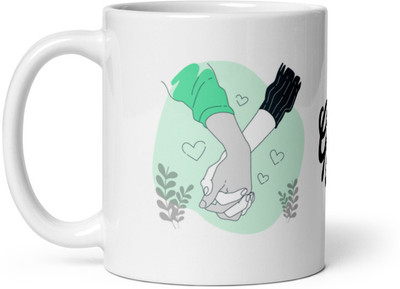 Mr UVD Together Good Vibes Ceramic Coffee Mug(350 ml)