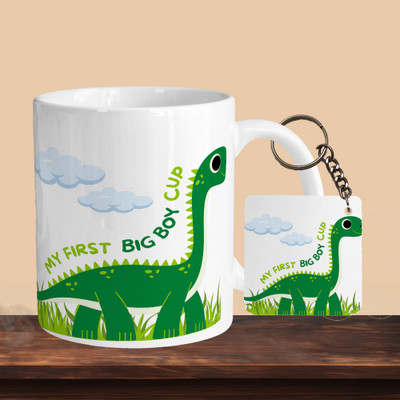 Hunter Studio 101_Dinasour R-S Ceramic Coffee Mug(330 ml, Pack of 2)