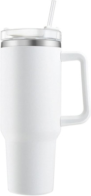 sanbhav Tumblers Cup with Straw, Lid and Handle,40oz/1200ml Vacuum Insulated Cup Stainless Steel Coffee Mug(1200 ml)