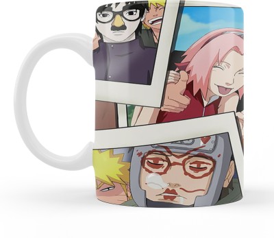 THE HATKE STORE Naruto Printed Anime Coffee Cup for Girls Boys Brother P144 Ceramic Coffee Mug(350 ml)