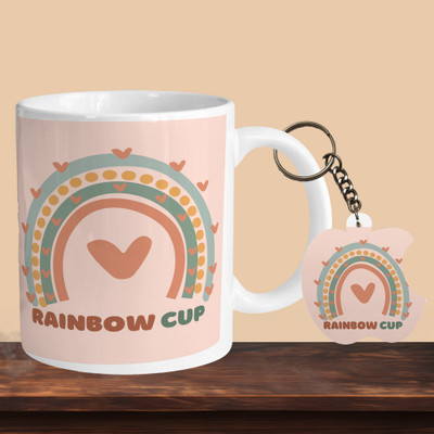VM MALL 101_Rainbow Cup R-A Ceramic Coffee Mug(330 ml)