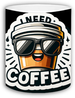 RSRCreations Need Coffee Printer 11oz Ceramic Coffee Mug(350 ml)