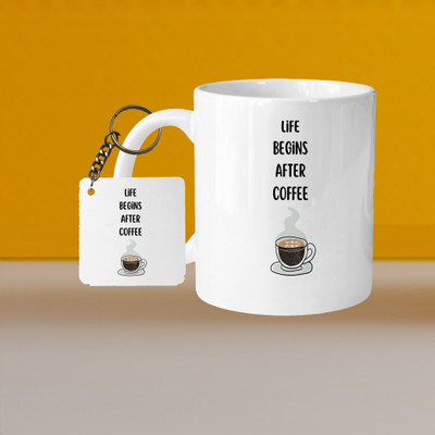 sublix NEW_VM Life Is Pure L-A Ceramic Coffee Mug(315 ml)