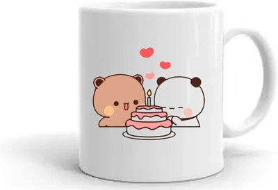 Mr UVD bubu dudu with cake_MUGG Ceramic Coffee Mug(350 ml)