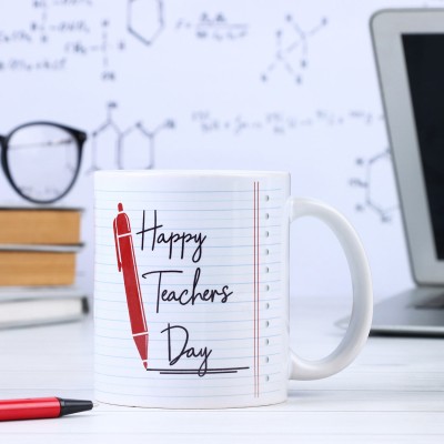 FNP Teachers Day Celebration Ceramic Coffee Mug(325 ml)