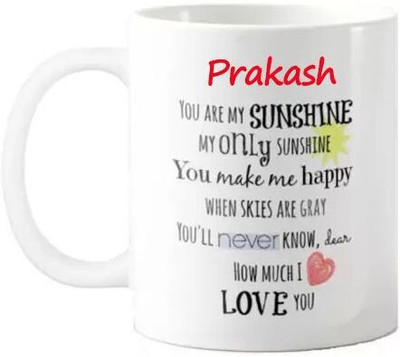 sublix Mug 325 ml pack of 1 MUG086_SONI Ceramic Coffee Mug(325 ml)