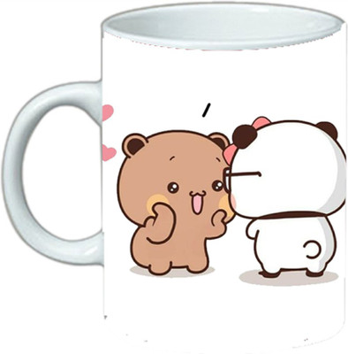 Shubham designer gallery DuDu and BuBu 025 Ceramic Coffee Mug(300 ml)