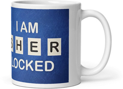 Mr UVD I AM SHER LOCKED Printed (PK-6)_MUGG Ceramic Coffee Mug(350 ml)