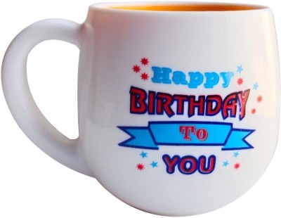LUV CUSH COFFEE MUG (HAPPY BIRTHDAY MUG)-1 Ceramic Coffee Mug(350 ml)