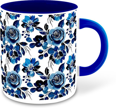 whats your kick new-wyk_Mug FlowerNew3325 ml pack of 1 _NEW Ceramic Coffee Mug(325 ml)