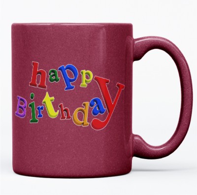 Elegaci Gifts Premium Quality Happy Birthday Gift For Special One-MUG-H B-( PINK ) -007 Ceramic Coffee Mug(320 ml)