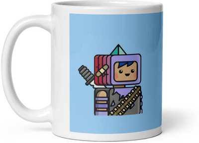 Dr Farfar Boy Robot Ceramic Coffee Mug(350 ml)