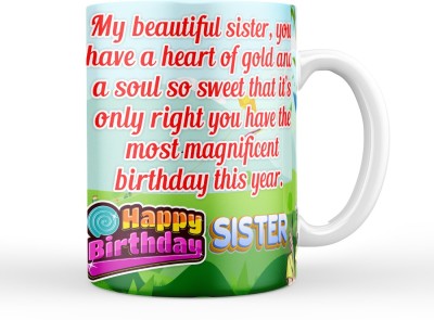 AK REELS Birhday Sister Ceramic Coffee Mug(330 ml)