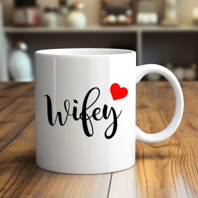 Mahakaal wifey printed mug Ceramic Coffee Mug(300 ml)