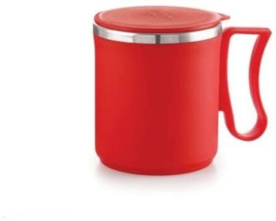 Analog Kitchenware Stainless Steel Teal/Milk/Beverage/Coffee Set Of 1 Pic - 300 ML - (RED) Stainless Steel Coffee Mug(300 ml)