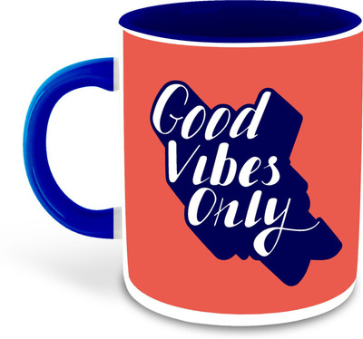 FLEXERSTYLE NEW2025-Mug GoodVibes-CM-325 ml pack of 1 _NEW Ceramic Coffee Mug(325 ml)
