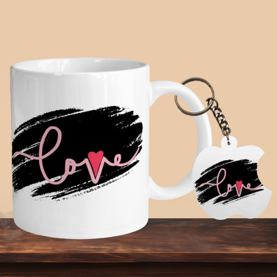 VM MALL 101_Love 02 R-A Ceramic Coffee Mug(330 ml)