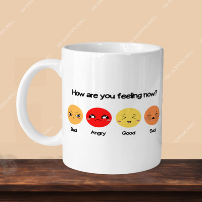 Print Ginnie 101_How Are You Feeling Now R-R Ceramic Coffee Mug(325 ml)