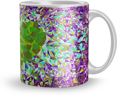 Tanisha Craft Valentine Love Design Printed Colorful Coffee And Tea 320ml1483 ) Ceramic Coffee Mug(350 ml)