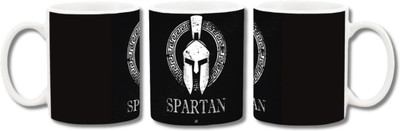 MITTRA Indiacraft Spartans Printed Ceramic Coffee Mug(330 ml)