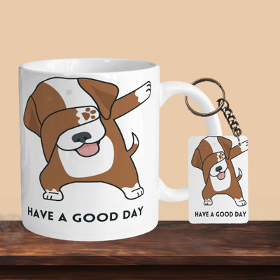 Printhorizon 101_Have A Good Day Dog R-R Ceramic Coffee Mug(330 ml)