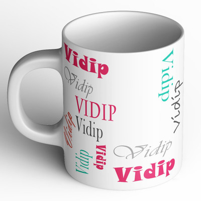 Abaronee 1010_Vidip b004 in name 001 Ceramic Coffee Mug(350 ml)