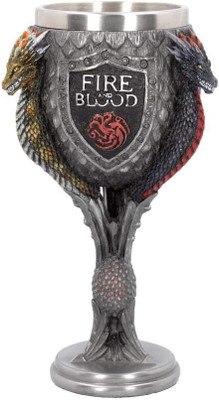 EMERGE Game of Thrones Targaryen House Goblet– Collectible Resin Wine Glass Stainless Steel Beer Mug(80 ml)