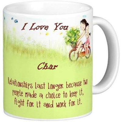 sublix Mug 325 ml pack of 1 MUG086_LILY Ceramic Coffee Mug(325 ml)