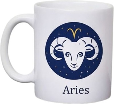 MFT Gifts Aries Coffee Ceramic Coffee Mug(350 ml)