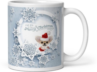 Ayushmaan DWARIKADHESH : C-66 Merry Cristmas Ceramic Coffee (Capacity 3200ML) Ceramic Coffee Mug(320 ml)