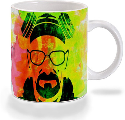 Mooch Wale Mooch Wale Breaking Bad Colorful Walter White Vector Ceramic Ceramic Coffee Mug(325 ml)