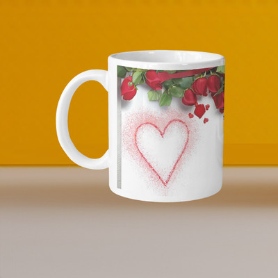 VMSHOPPINGMART 101_VM Hugs And Kisses L-R Ceramic Coffee Mug(330 ml)