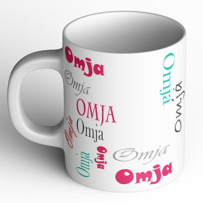 Abaronee 1010_Omja b004 in name 001 Ceramic Coffee Mug(350 ml)