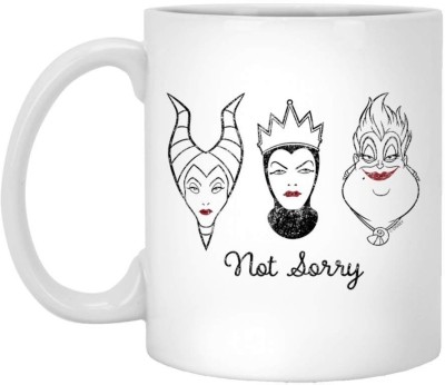 craft maniacs VILLAINS NOT SORRY PRINTED MUG 330 ML MUG FOR DISENY LOVERS Porcelain Coffee Mug(330 ml)