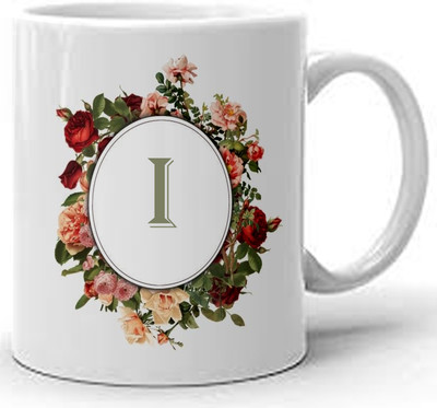 PS Sales Alphabet-10-I Ceramic Coffee Mug(350 ml)