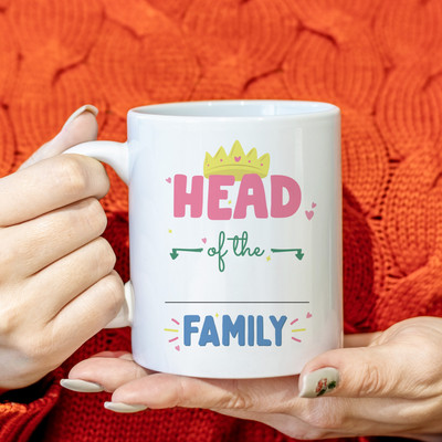 Oye Happy Head of the family� Ceramic Coffee Mug(330 ml)